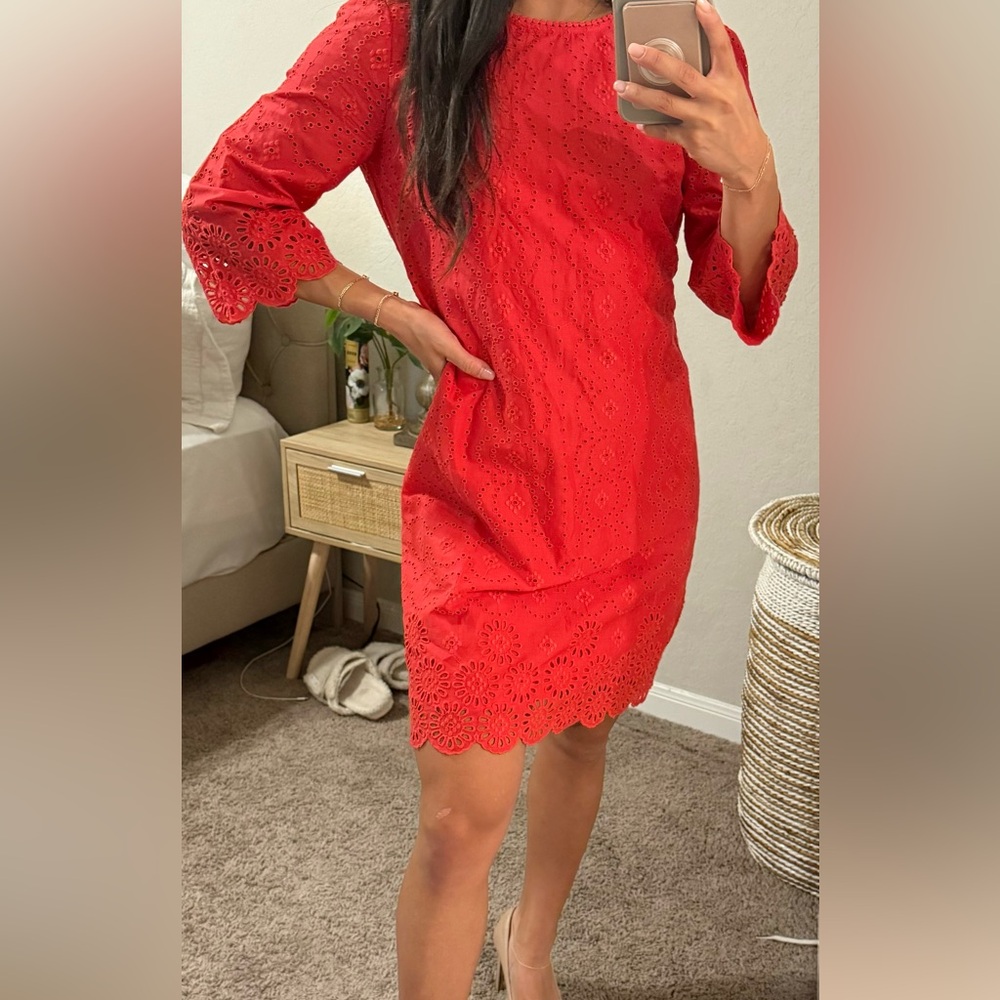 Ann Taylor Pink/Red Dress 0p